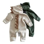 [66-90cm] 韓国風 恐竜デザイン ボア オールインワン - Image 8