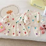 [80-130cm]ワンピースORセットアップ 可愛い カートゥーン - Image 13