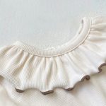 [66-90cm]ロンパース フリル付き 無地 肌に優しい ベビー服 - Image 10