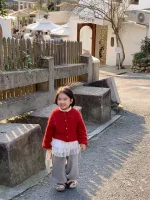 [73-100cm] ボアボア カーディガン - Image 4