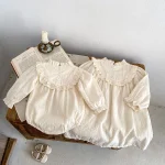 [66-130cm] リボンレース ロンパース OR ワンピース - Image 16