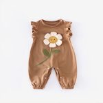 [66-90cm]オールインワン フラワー ノースリーブ おしゃれ ベビー服 - Image 12