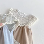 [73-110cm] レース襟 ワンピースor インナーシャツ - Image 3