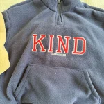 [80-150cm] 英字柄 フリース セットアップ - Image 2