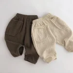 [73-110cm] ポケット付き リネン パンツ - Image 5