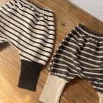 [73-100cm]ボーダー柄 トップス&レギンス セットアップ - Image 3