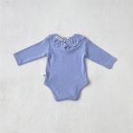 [66-90cm]ロンパース フリル付き 無地 肌に優しい ベビー服 - Image 15