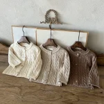 [66-90cm]クールネック カーディガン - Image 7