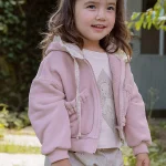 [90-150cm] フリル フート付き アウター - Image 2