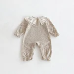 [66-100cm] レース襟 小花柄 オールインワン - Image 12