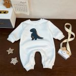 [65-90cm]ロンパース 厚手 恐竜プリント ベビー服 - Image 8