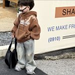 [80-140cm] プリント フード付き 裏起毛 パーカー/デニムパンツ - Image 10