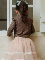 [90-150cm]フリル花柄 インナー シャツ - Image 3