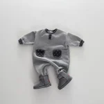 [66-90cm] 韓国風 コポケット付き オールインワン - Image 2