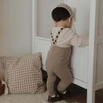 [73-100cm] 韓国風 サロペット - Image 3