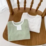 [66-100cm] ボタン シンプル トップス - Image 5