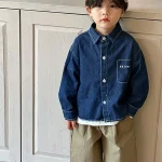 [80-150cm] ビッグ襟 ワンピース  or デニム シャツ - Image 11