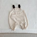 [66-90cm]サロペット 無地 ポケット付き 定番 シンプル - Image 5