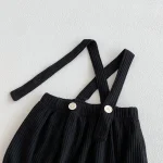 [66-100cm] レース襟 トップス & サロペット ロンパース 2点セット - Image 5