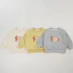 [80-130cm] パン カートゥーン トレーナー - Image 4