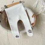 [66-90cm] 韓国風 熊柄 タイツ - Image 5