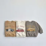 [80-130cm] 車柄 プルオーバ トレーナー - Image 3