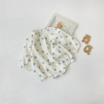 [66-90cm] ハート柄 ロンパース - Image 8