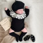 [66-90cm] フラワー襟 ロンパース - Image 8