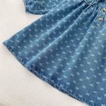 [66-110cm]ワンピースORロンパース デニム フリルネック 可愛い 女の子 - Image 13
