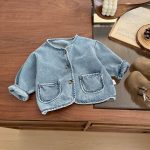 [73-110cm]ジャケット デニム オシャレ カジュアル 合わせやすい - Image 9