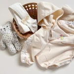 [66-90cm] リボン ハート柄 ロンパース - Image 8