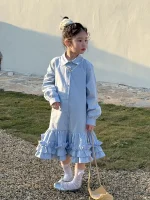 [90-150cm] フリル裾 ワンピース - Image 11