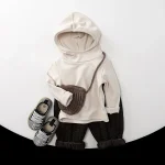 [80-130cm] フリースフーディ トップス - Image 4