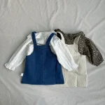 [73-100cm] リボン サロペット - Image 7