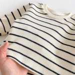 [66-90cm]デニム オールインワン OR ボーダー トップス - Image 14