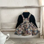 [66-120cm]パフスリーブ トップス or サロペット ワンピース