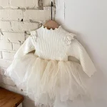 [80-130cm] 肩フリル ワンピース - Image 4