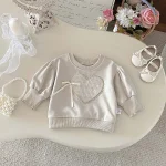 [73-100cm] ハートリボン トップス - Image 7