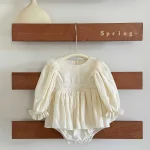 [73-90cm]ロンパース 肩フリル おしゃれ 定番 - Image 6