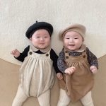 [66-90cm] INS映え ミニマリズム サロペット ロンパース - Image 4