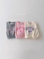 [73-120cm] リボン柄 プルオーバー トレーナー