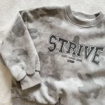 [80-150cm] 英字プリント トレーナー - Image 6