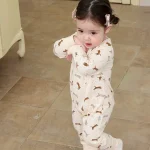 [66-100cm] ヨーロッパ風 小花柄 オールインワン - Image 4