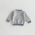 [80-130cm] ボーダー クールネック トップス - Image 10