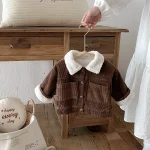 [73-110cm] コーデュロイボア アウター - Image 2