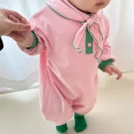 [66-90cm] ショール付き バイカラー オールインワン - Image 3