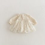 [66-90cm]レース プリンセス ロンパース - Image 7