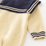 [66-90cm] オールインワン セーラー風 可愛い 肌触り良い ベビー服 - Image 2