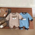 [66-100cm] カートゥーン 熊デザイン オールインワン