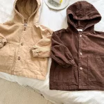 [80-150cm] フード付き ポケット付き アウター - Image 15